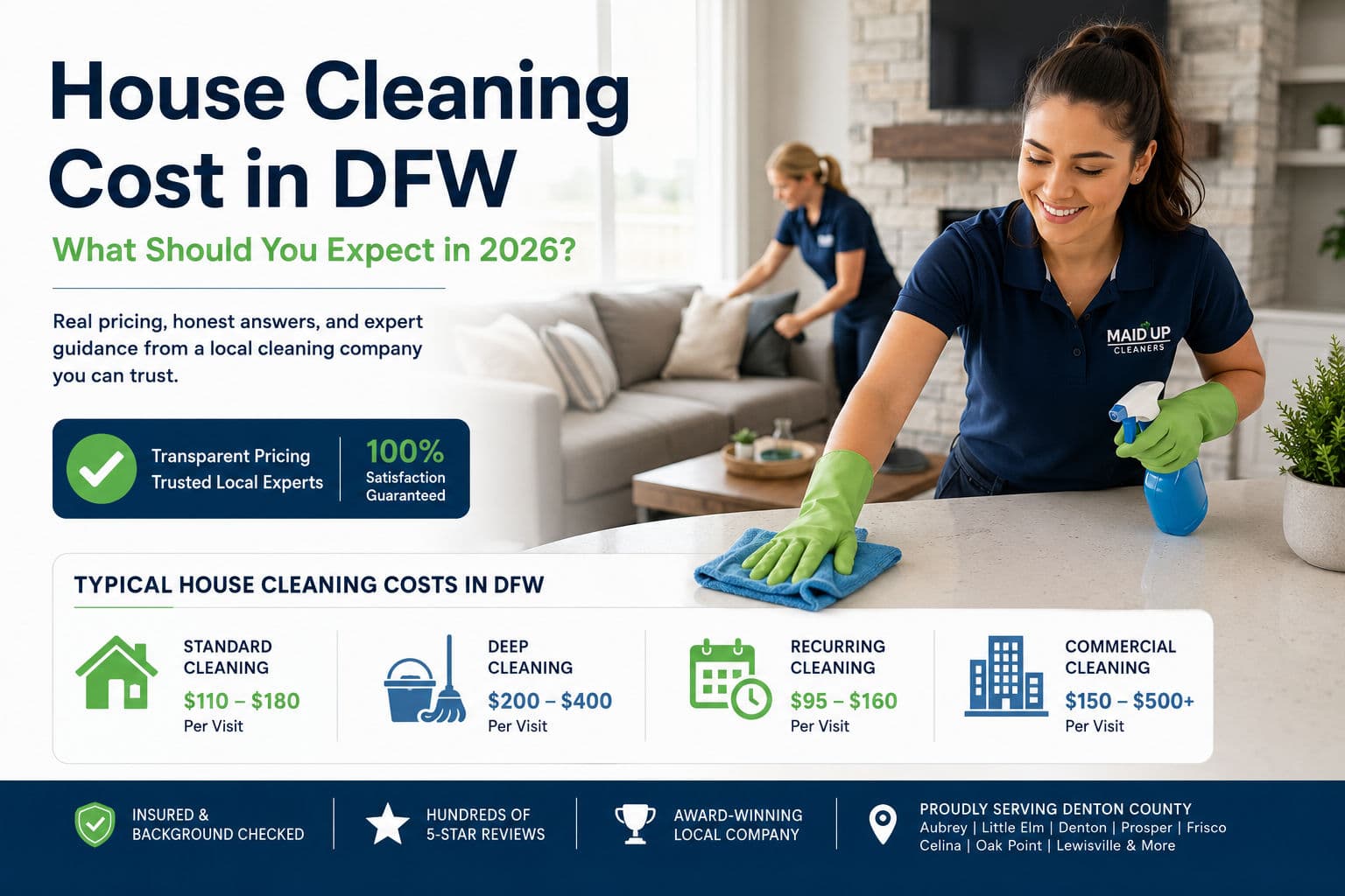 House Cleaning Cost in DFW: What Should You Expect in 2026? image